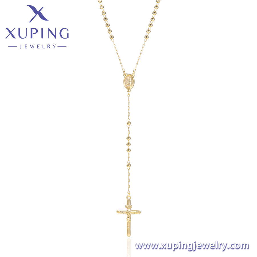 Collier religieux minimaliste chaîne boule femme